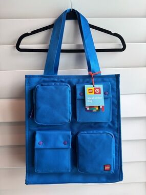 Lego Target Blue Weekender Tote Bag NWT